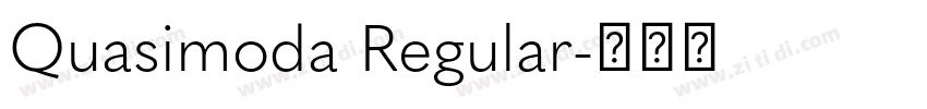 Quasimoda Regular字体转换